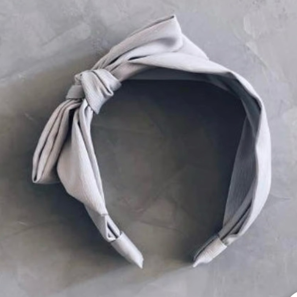 Kristin Ess Satin Headband - Vintage Blue